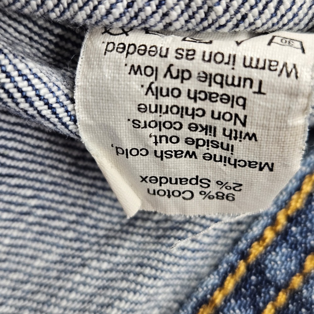 J Crew Women's Large Denim Blue Jean Jacket 90s Classic Style Cotton Trucker - Picture 6 of 10